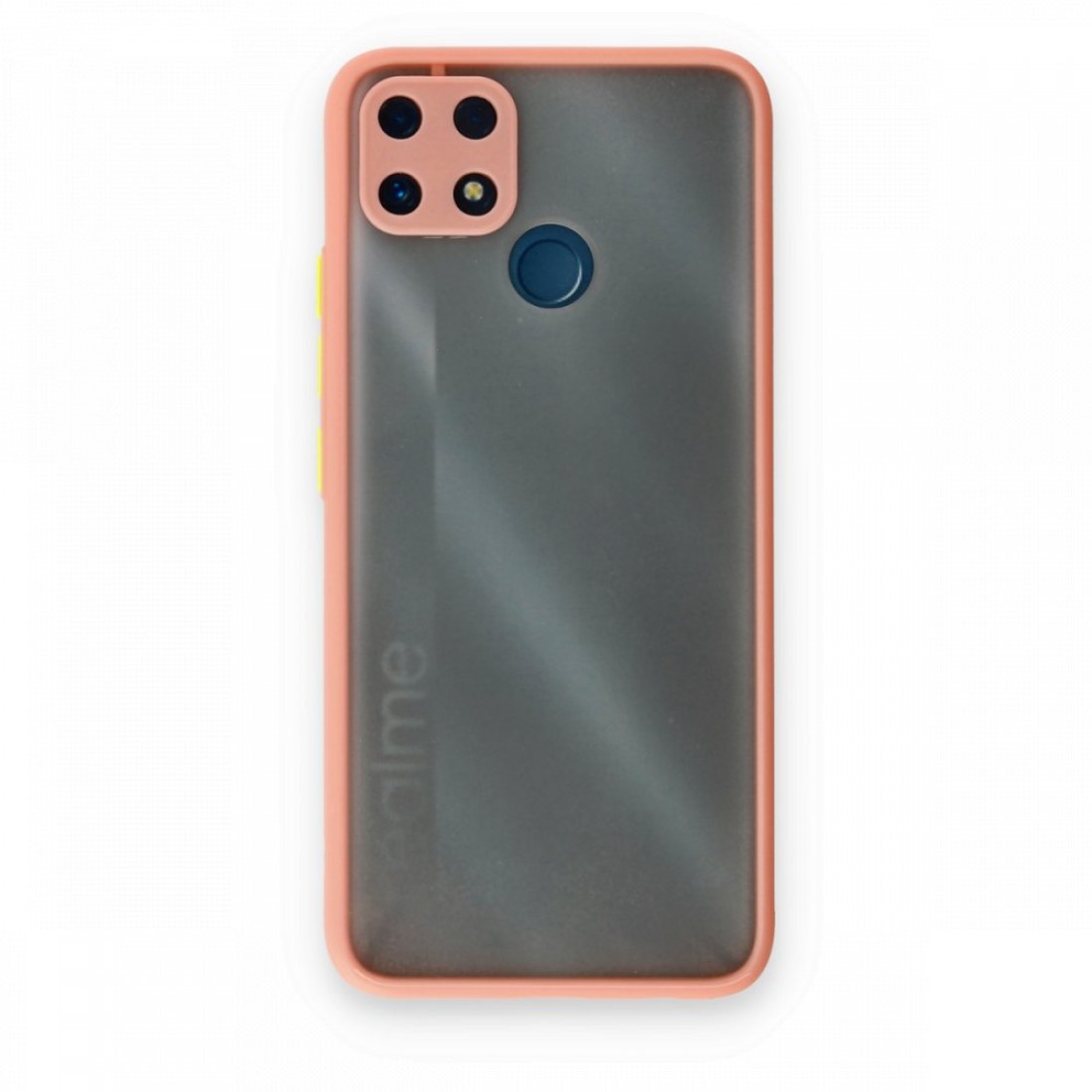 Realme C25 Kılıf Montreal Silikon Kapak - Pembe