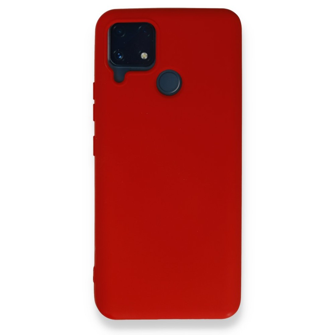 Realme C25 Kılıf Nano içi Kadife  Silikon - Kırmızı