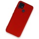Realme C25s Kılıf Nano içi Kadife  Silikon - Kırmızı