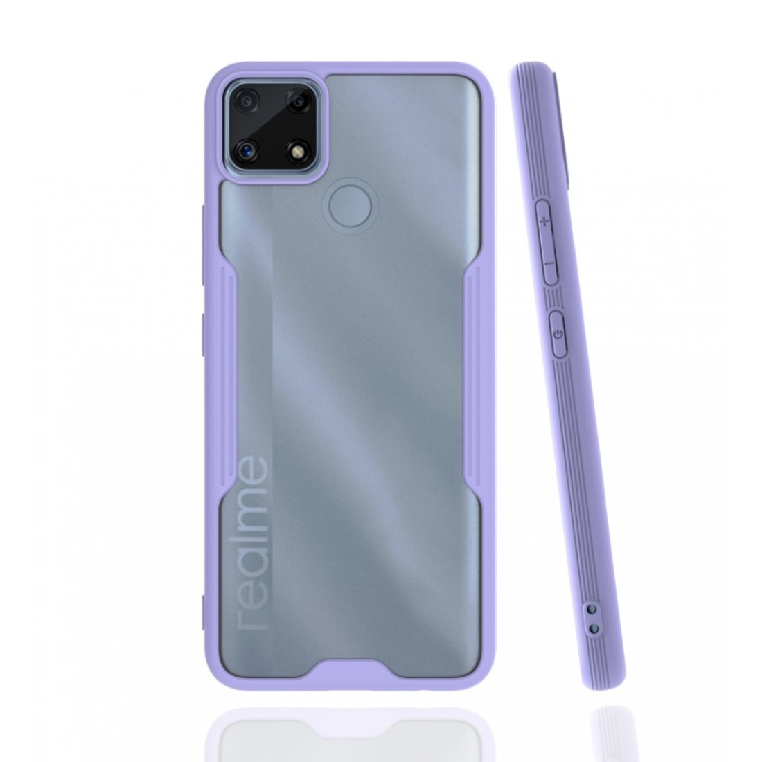 Realme C25s Kılıf Platin Silikon - Lila