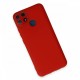 Realme C25s Kılıf Lansman Glass Kapak - Kırmızı