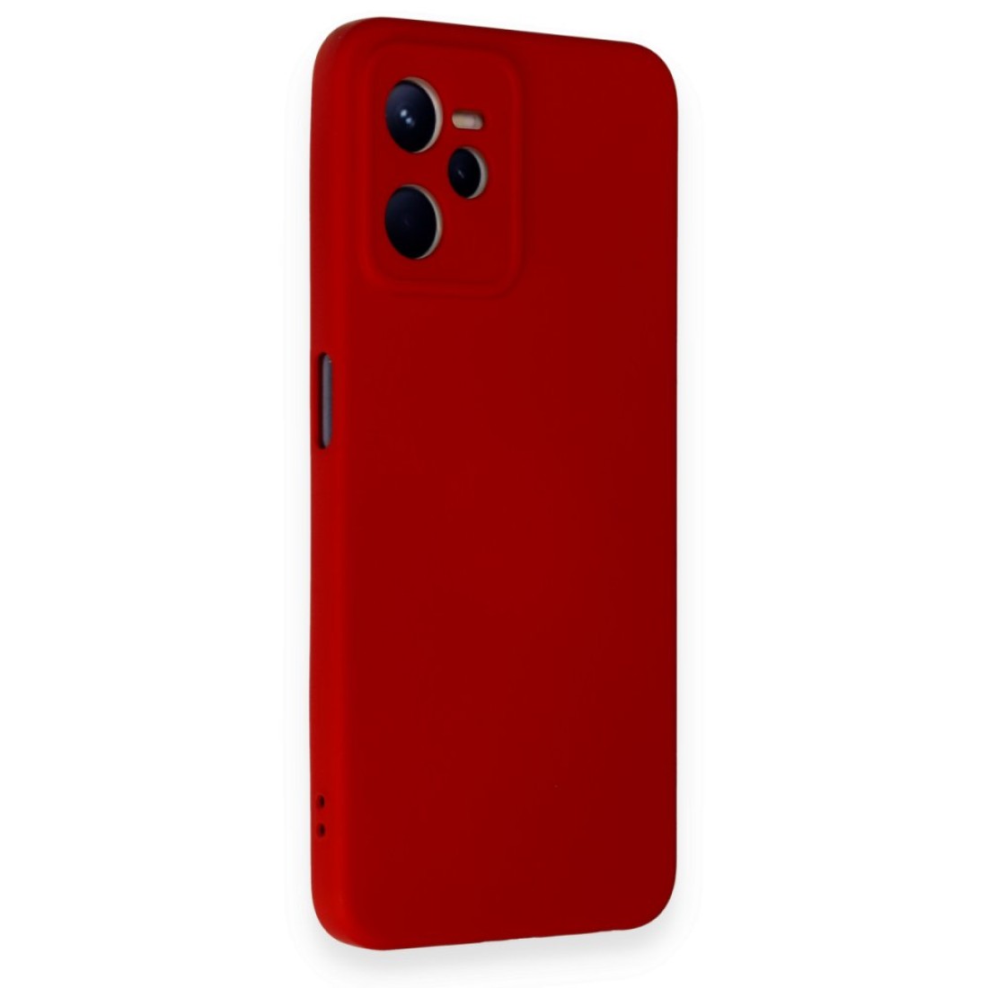 Realme C35 Kılıf Nano içi Kadife  Silikon - Kırmızı