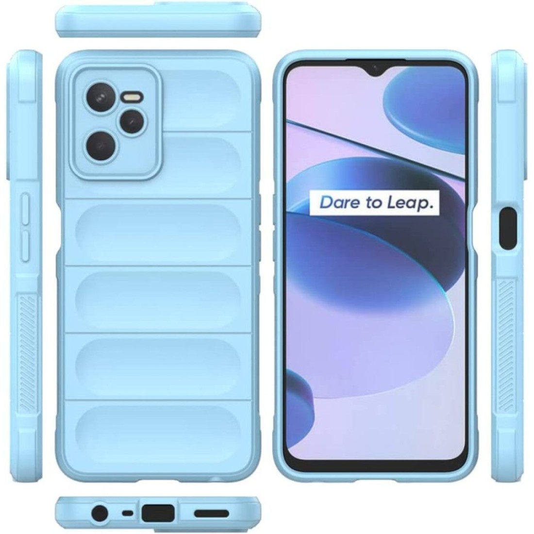 Realme C35 Kılıf Optimum Silikon - Sky Blue