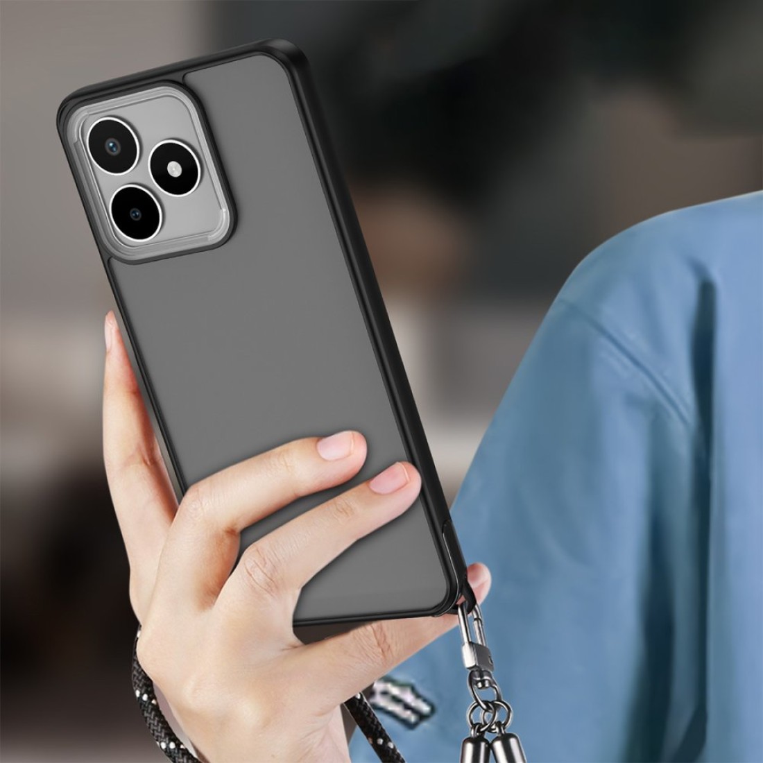 Realme C53 Kılıf Elegant Kapak - Titan Gri