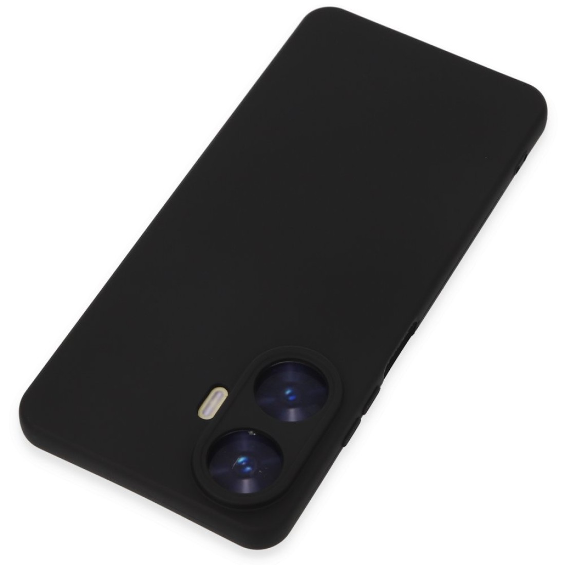 Realme C55 Kılıf Nano içi Kadife  Silikon - Siyah
