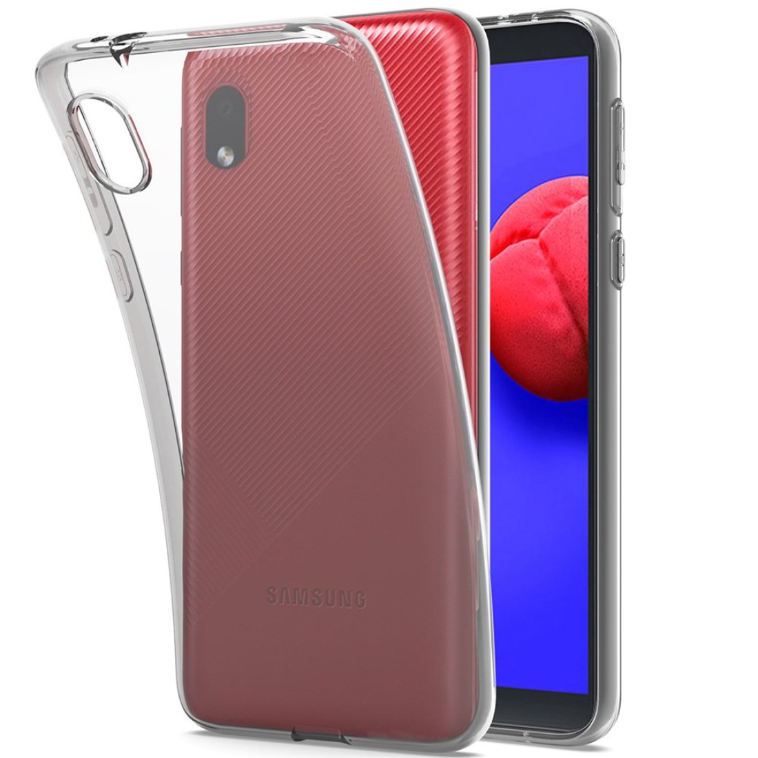 Samsung Galaxy A01 Core Kılıf Lüx Şeffaf Silikon