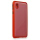 Samsung Galaxy A01 Core Kılıf Miami Şeffaf Silikon  - Kırmızı