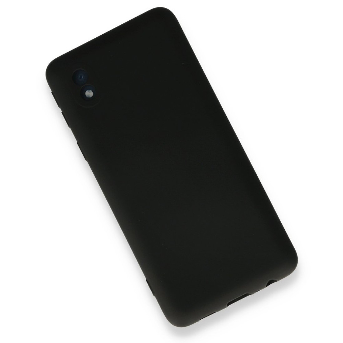 Samsung Galaxy A01 Core Kılıf Nano içi Kadife  Silikon - Siyah