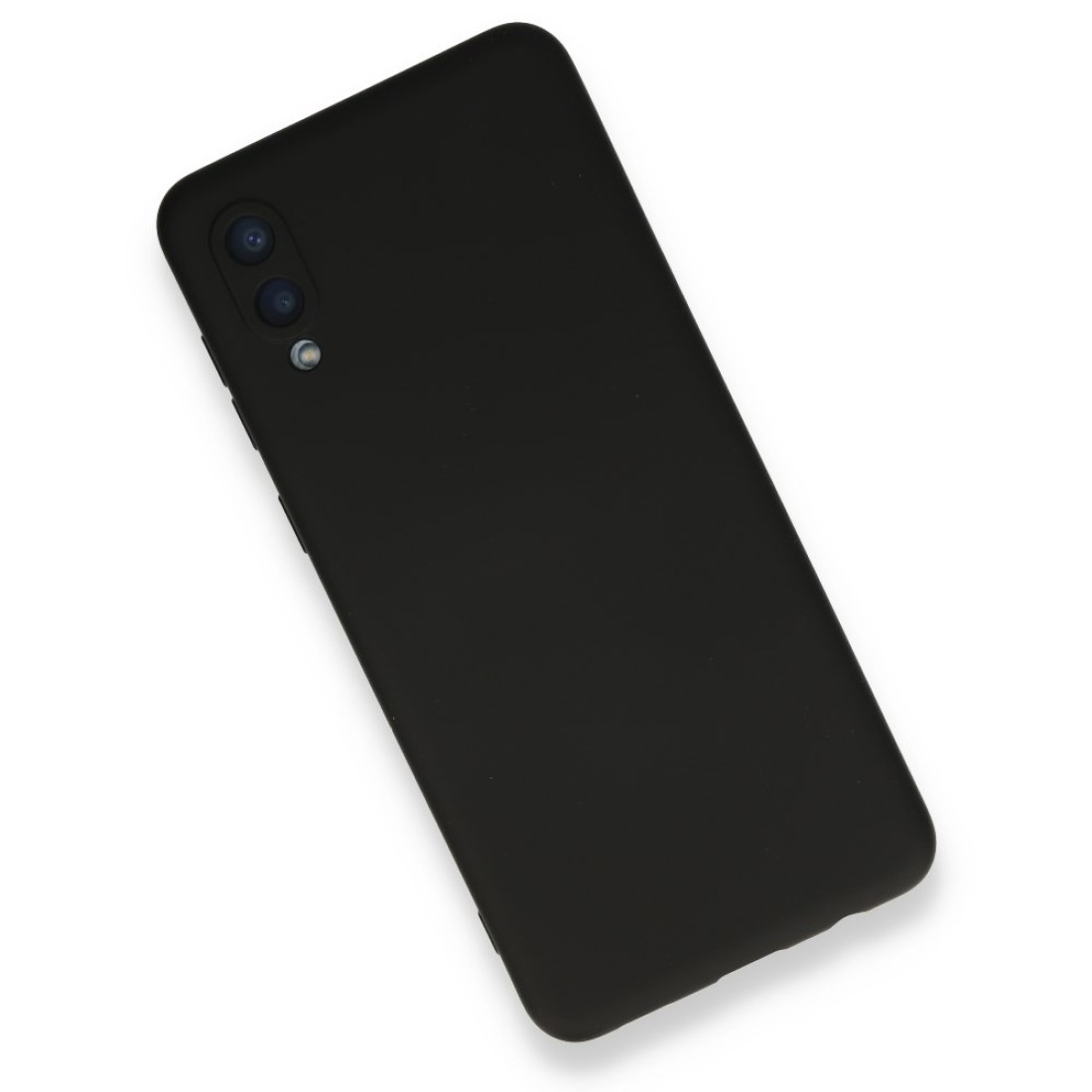 Samsung Galaxy A02 Kılıf Nano içi Kadife  Silikon - Siyah