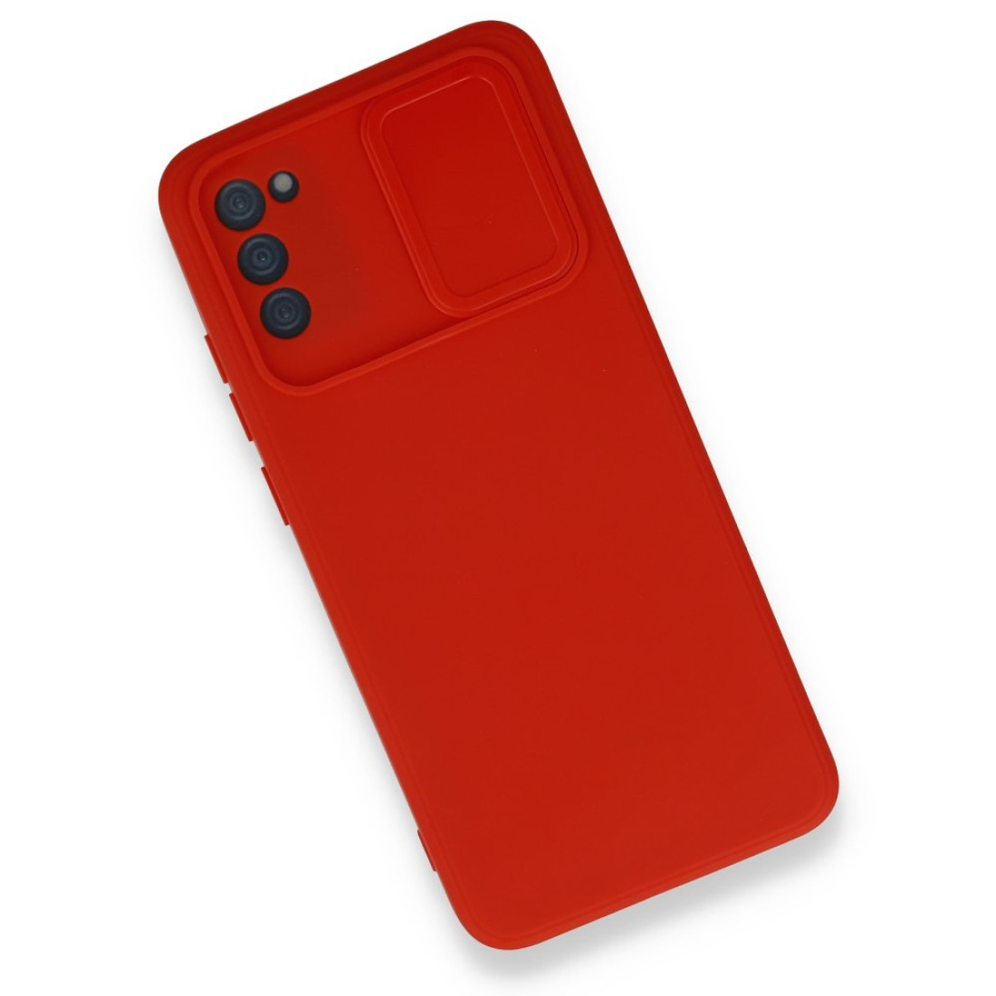 Samsung Galaxy A02S Kılıf Color Lens Silikon - Kırmızı