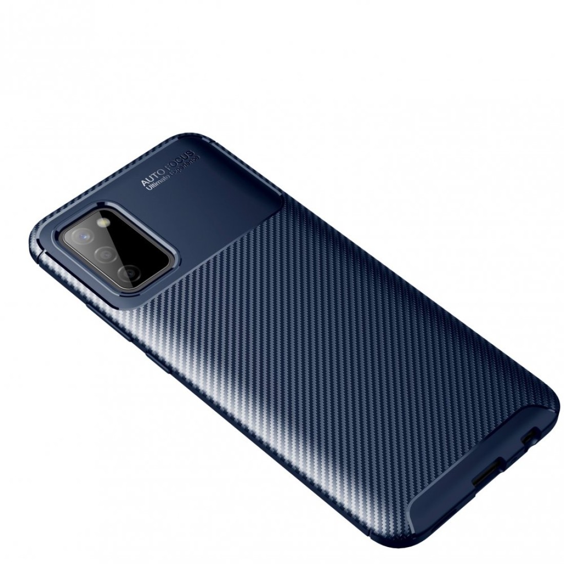 Samsung Galaxy A02S Kılıf Focus Karbon Silikon - Lacivert