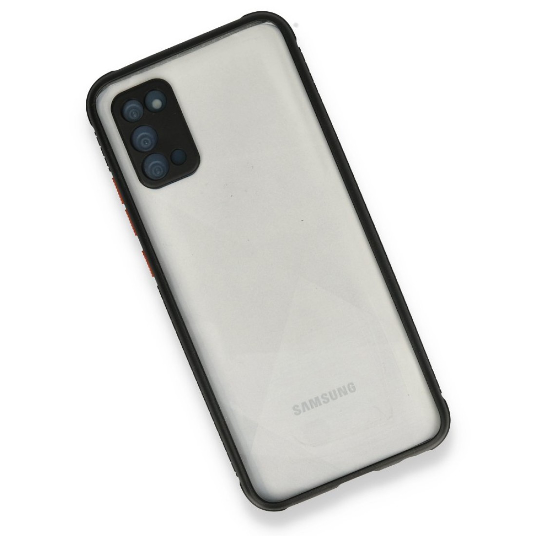 Samsung Galaxy A02S Kılıf Miami Şeffaf Silikon  - Siyah