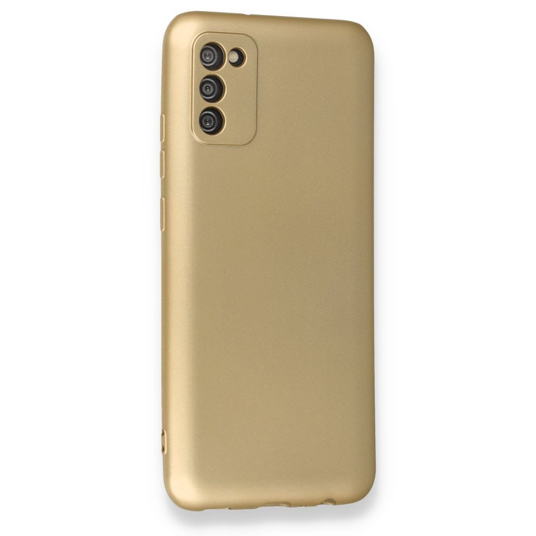 Samsung Galaxy A02S Kılıf Premium Rubber Silikon - Gold