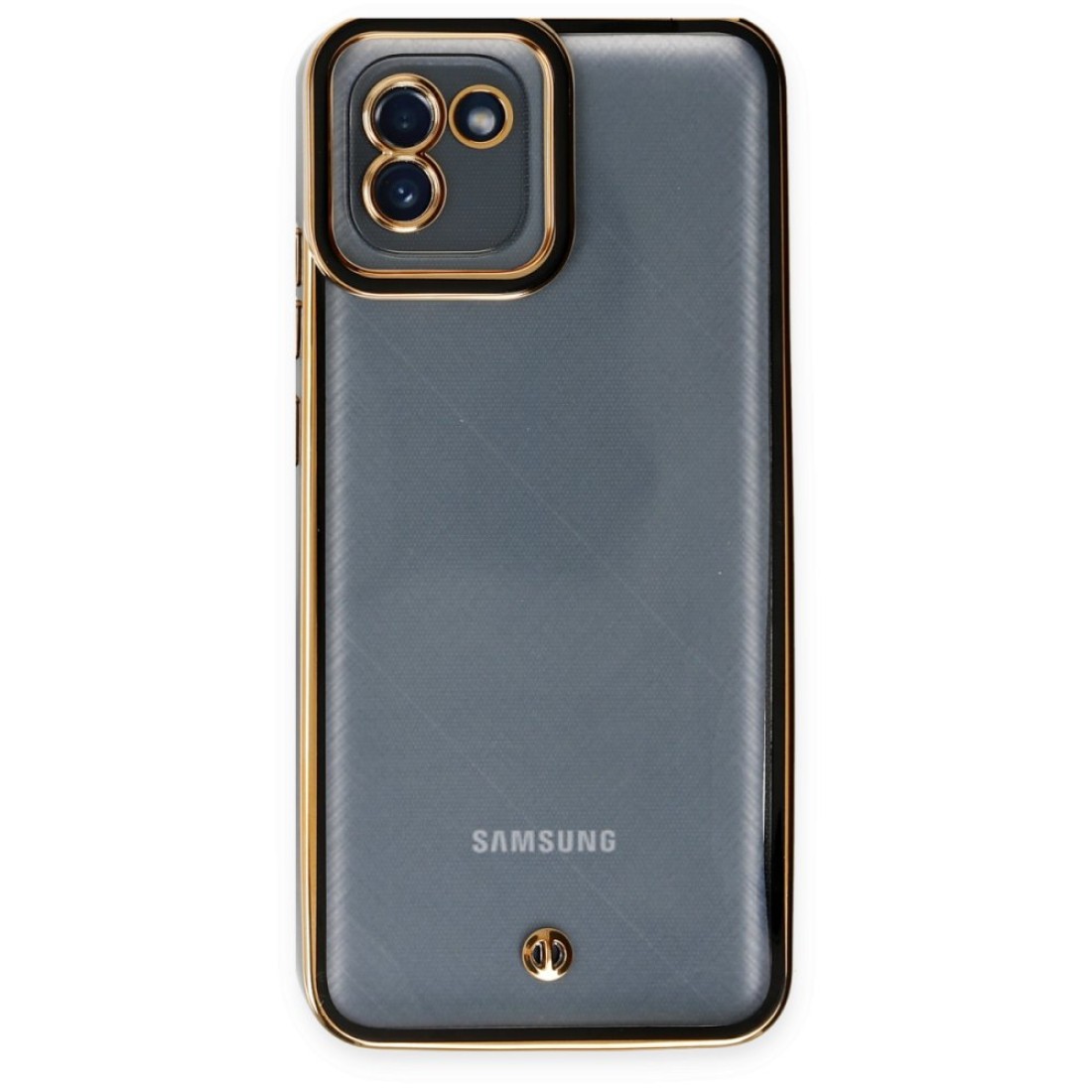 Samsung Galaxy A03 Kılıf Liva Lens Silikon - Siyah
