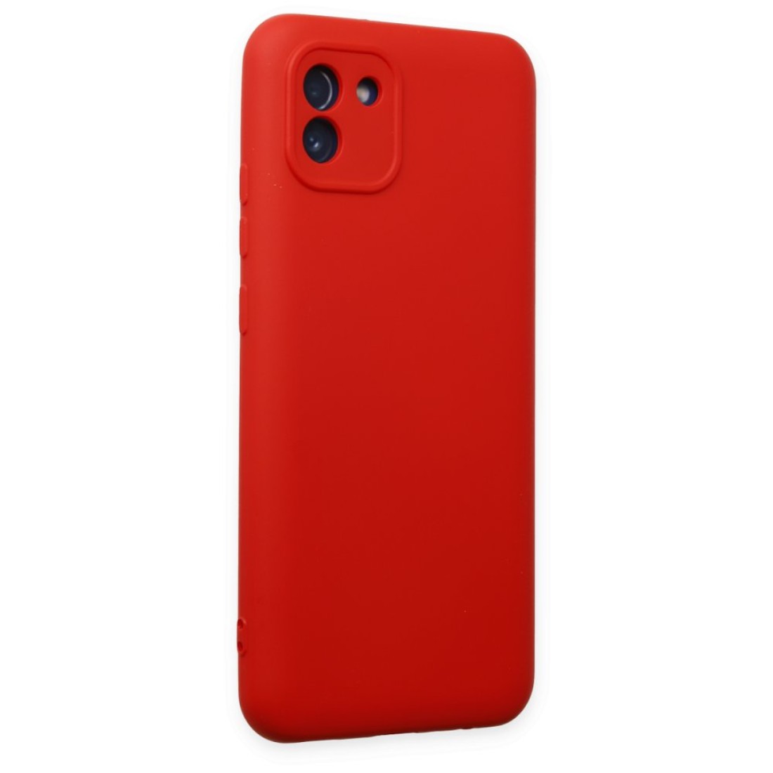 Samsung Galaxy A03 Kılıf Nano içi Kadife  Silikon - Kırmızı