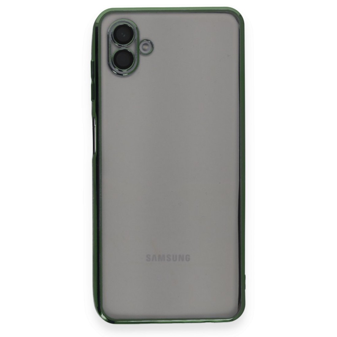 Samsung Galaxy A04 Kılıf Razer Lensli Silikon - Yeşil