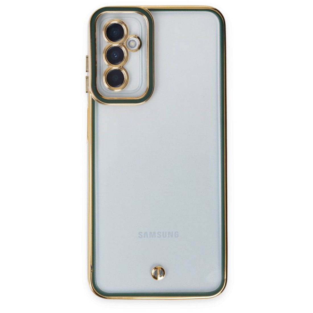 Samsung Galaxy A04S Kılıf Liva Lens Silikon - Yeşil