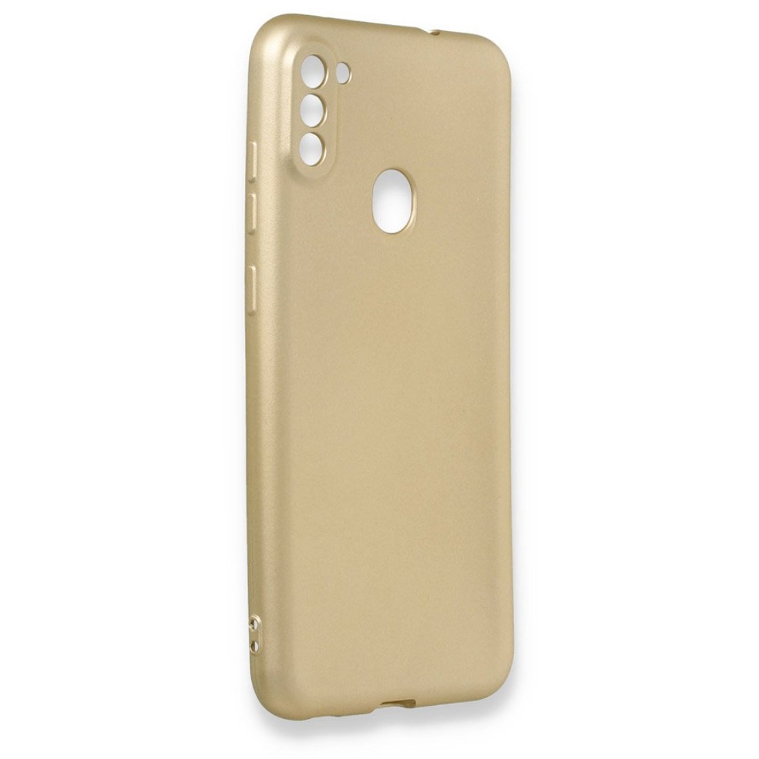 Samsung Galaxy A11 Kılıf Premium Rubber Silikon - Gold