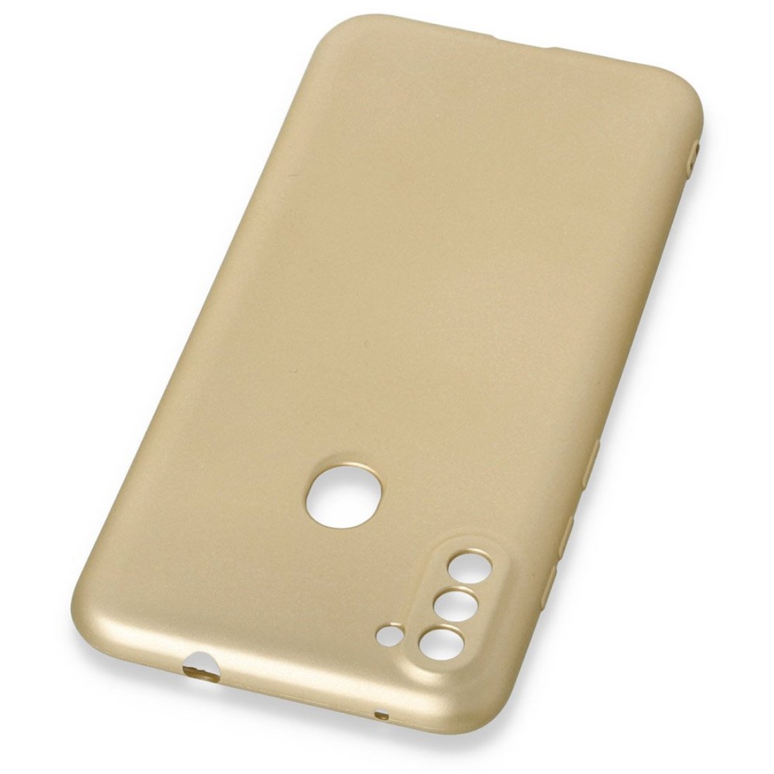 Samsung Galaxy A11 Kılıf Premium Rubber Silikon - Gold