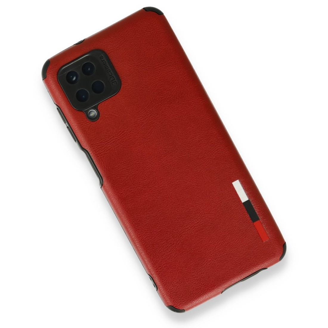 Samsung Galaxy A12 Kılıf Loop Deri Silikon - Kırmızı