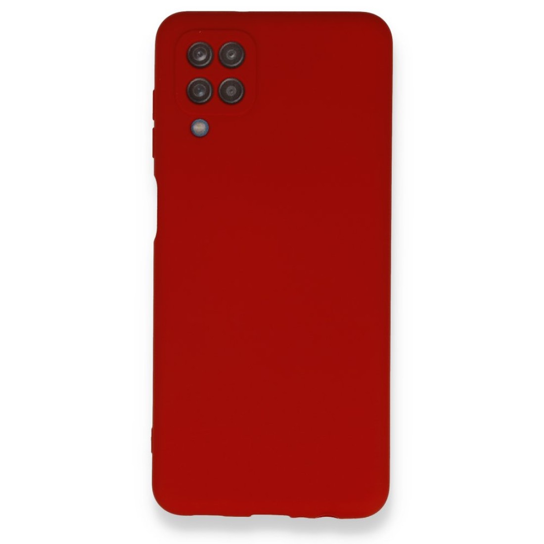 Samsung Galaxy A12 Kılıf Nano içi Kadife  Silikon - Kırmızı