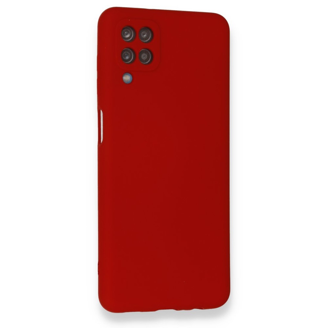 Samsung Galaxy A12 Kılıf Nano içi Kadife  Silikon - Kırmızı