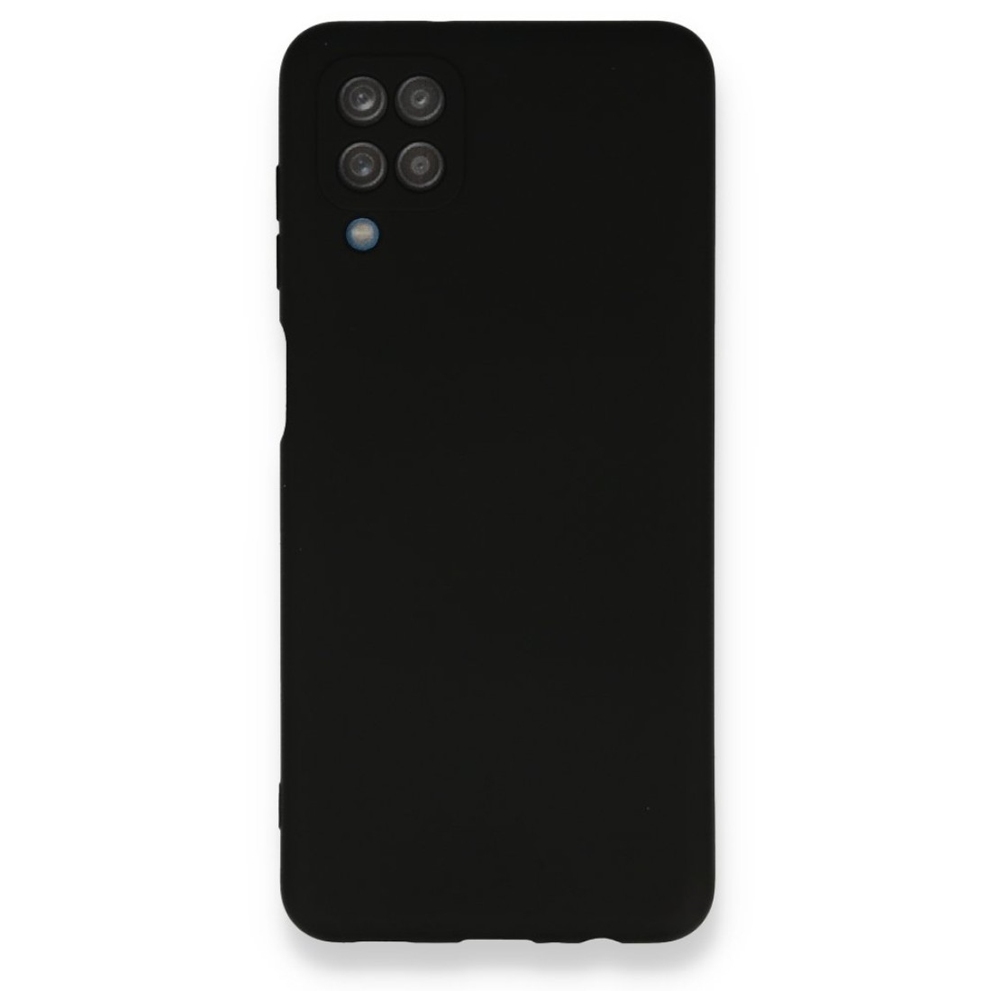 Samsung Galaxy A12 Kılıf Nano içi Kadife  Silikon - Siyah