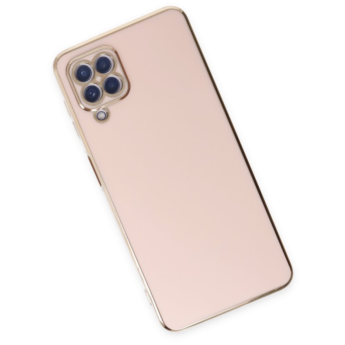 Samsung Galaxy A12 Kılıf Volet Silikon - Pembe