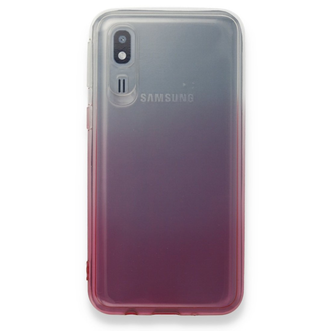 Samsung Galaxy A2 Core Kılıf Lüx Çift Renkli Silikon - Pembe