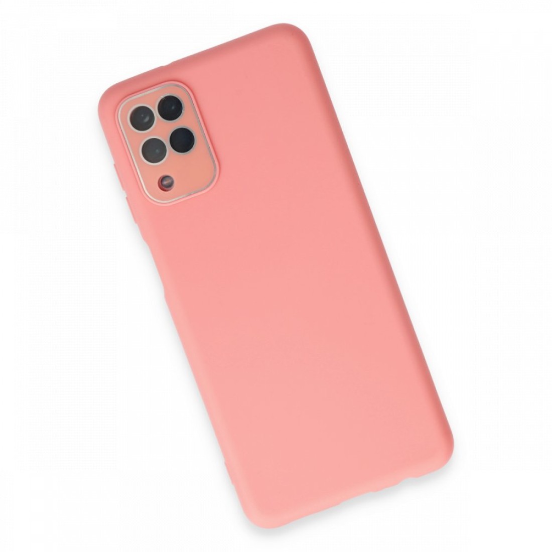 Samsung Galaxy A22 Kılıf Lansman Glass Kapak - Pembe