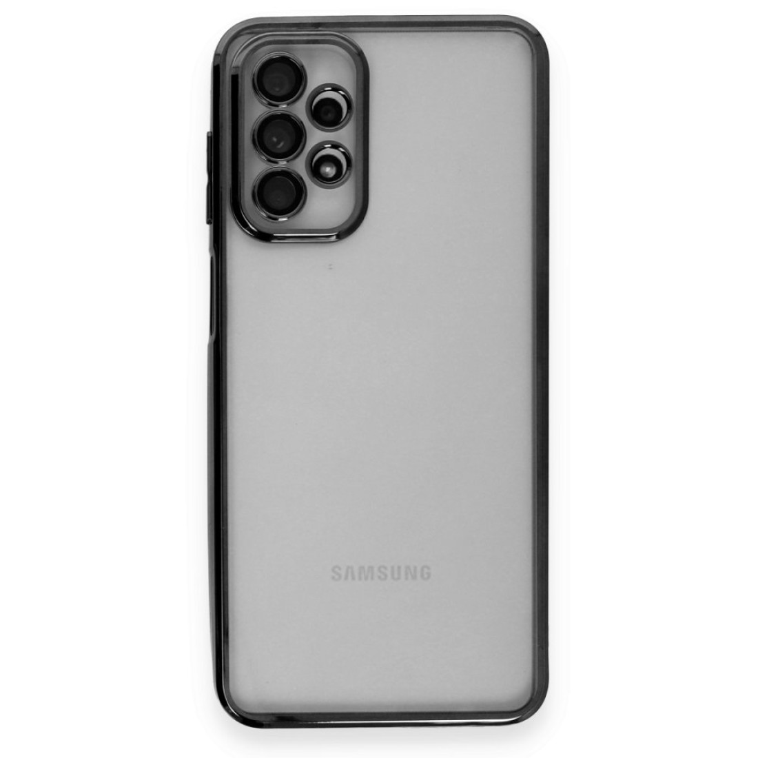 Samsung Galaxy A23 4G Kılıf Razer Lensli Silikon - Siyah