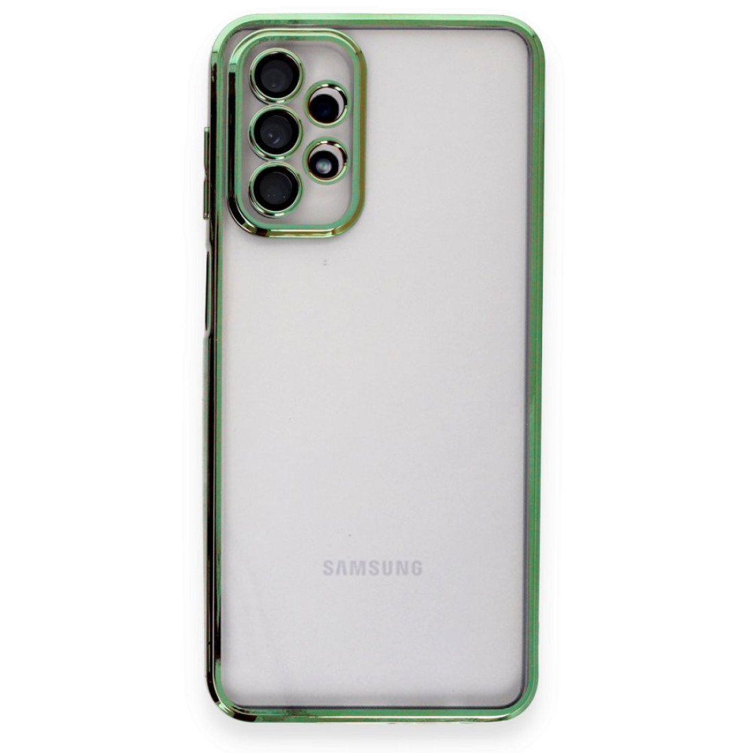 Samsung Galaxy A23 4G Kılıf Razer Lensli Silikon - Yeşil
