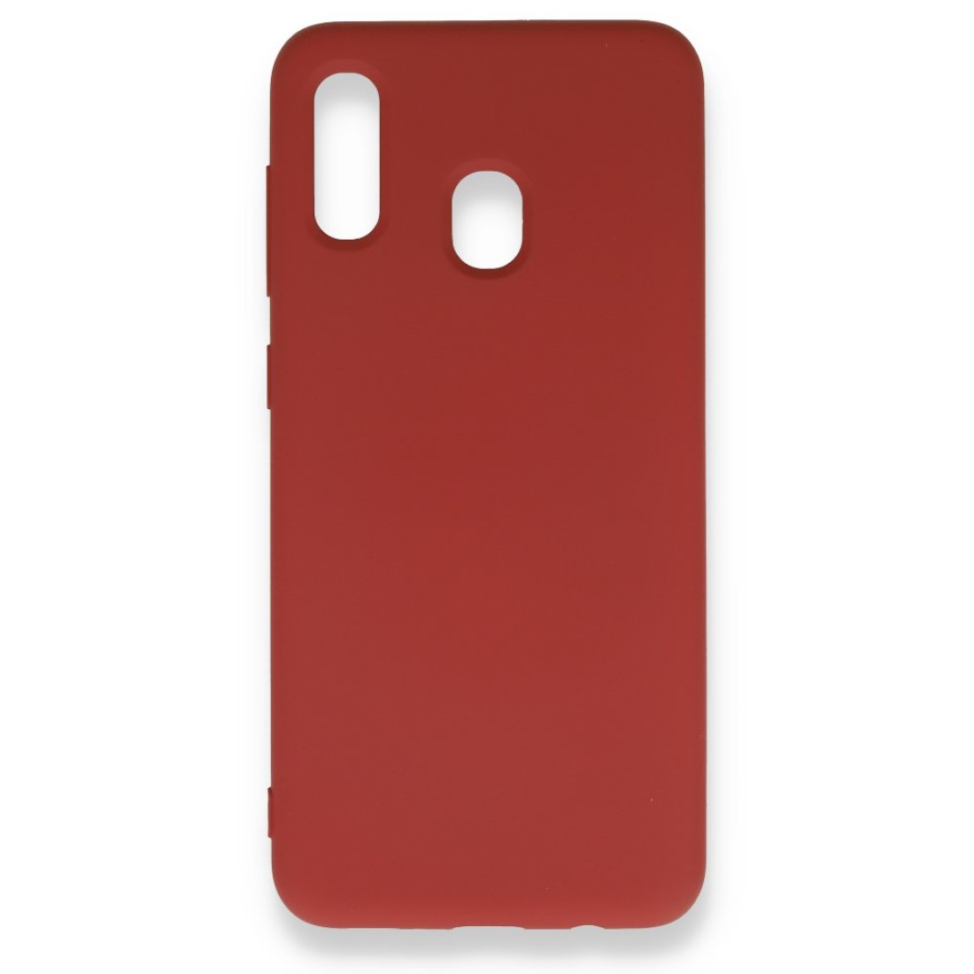 Samsung Galaxy A30 Kılıf Nano içi Kadife  Silikon - Kırmızı