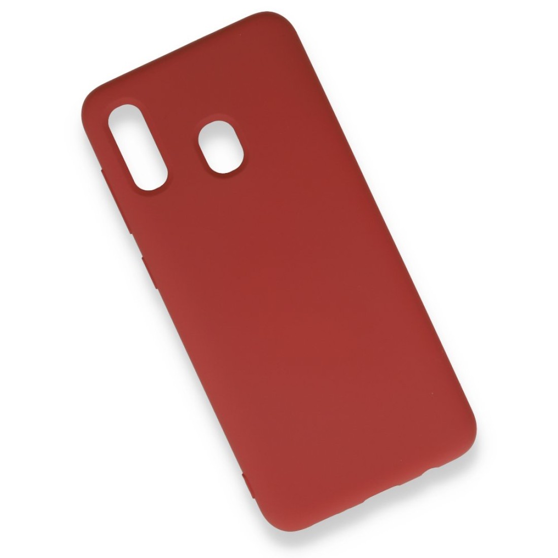 Samsung Galaxy A30 Kılıf Nano içi Kadife  Silikon - Kırmızı