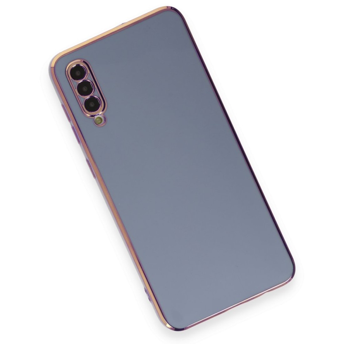 Samsung Galaxy A30S Kılıf Volet Silikon - Mavi