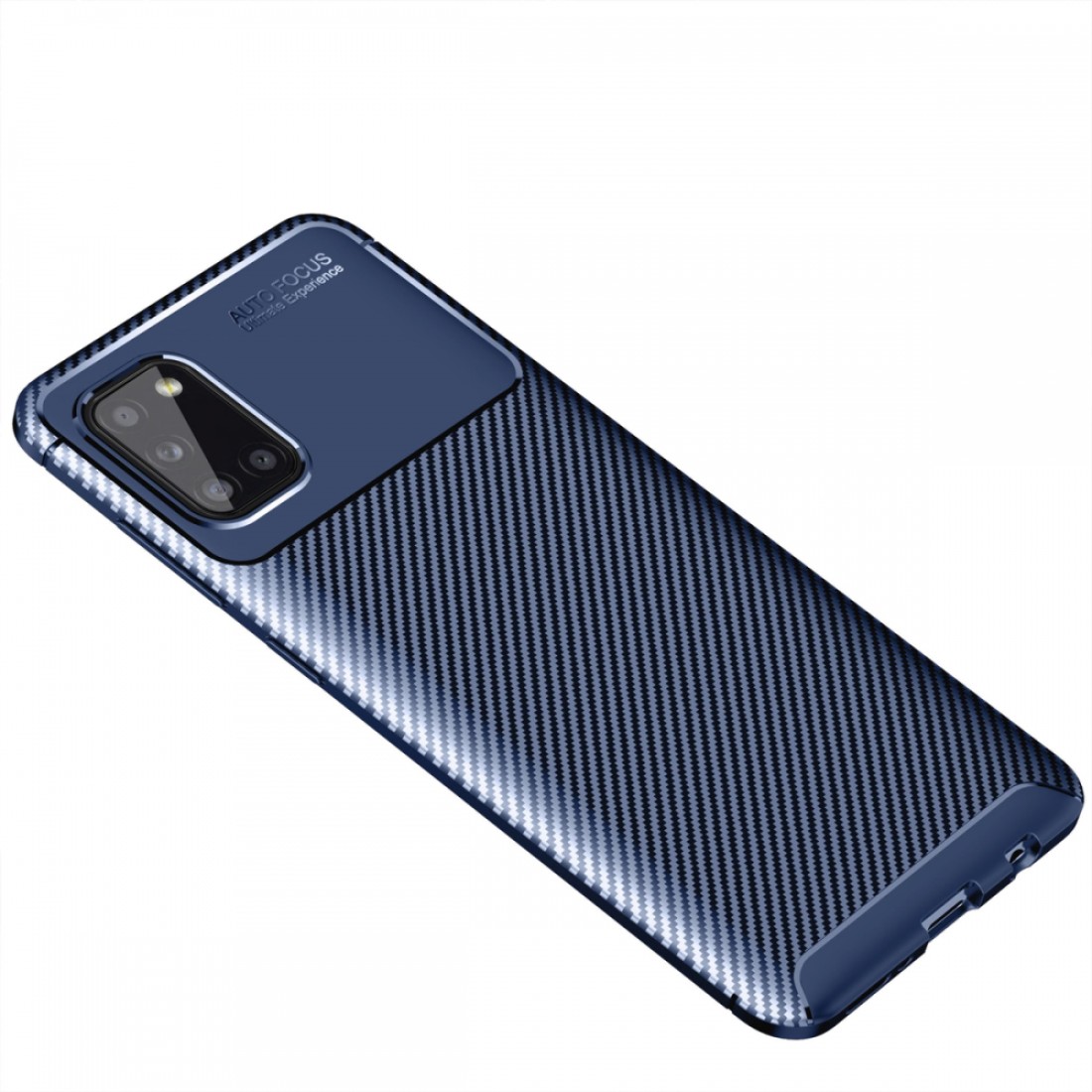 Samsung Galaxy A31 Kılıf Focus Karbon Silikon - Lacivert