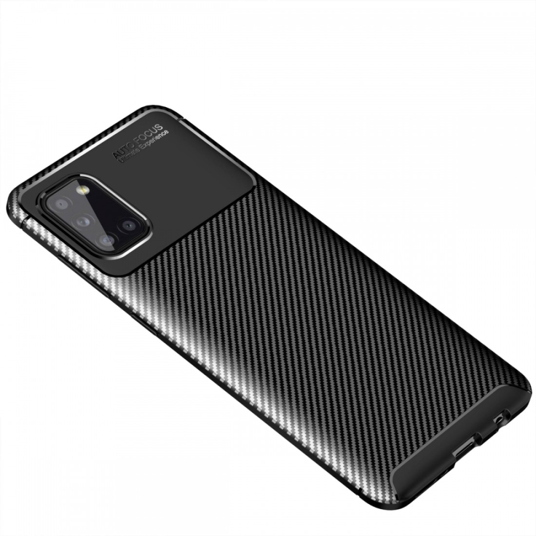 Samsung Galaxy A31 Kılıf Focus Karbon Silikon - Siyah