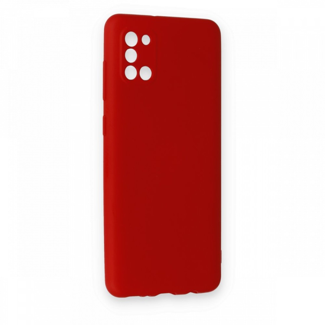 Samsung Galaxy A31 Kılıf Nano içi Kadife  Silikon - Kırmızı