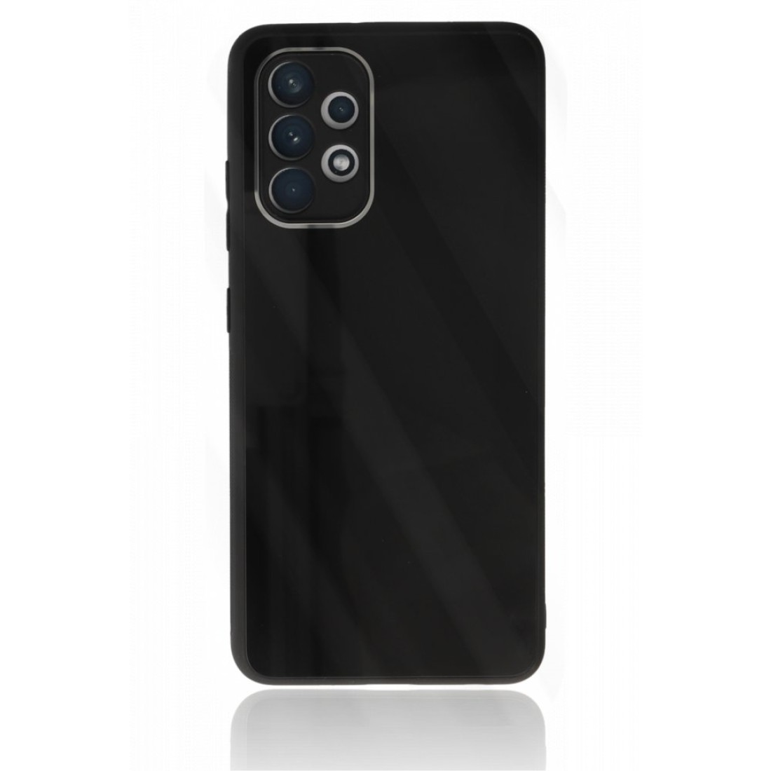 Samsung Galaxy A32 Kılıf Glass Kapak - Siyah