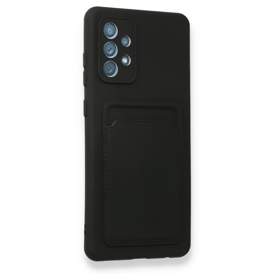 Samsung Galaxy A32 Kılıf Kelvin Kartvizitli Silikon - Siyah