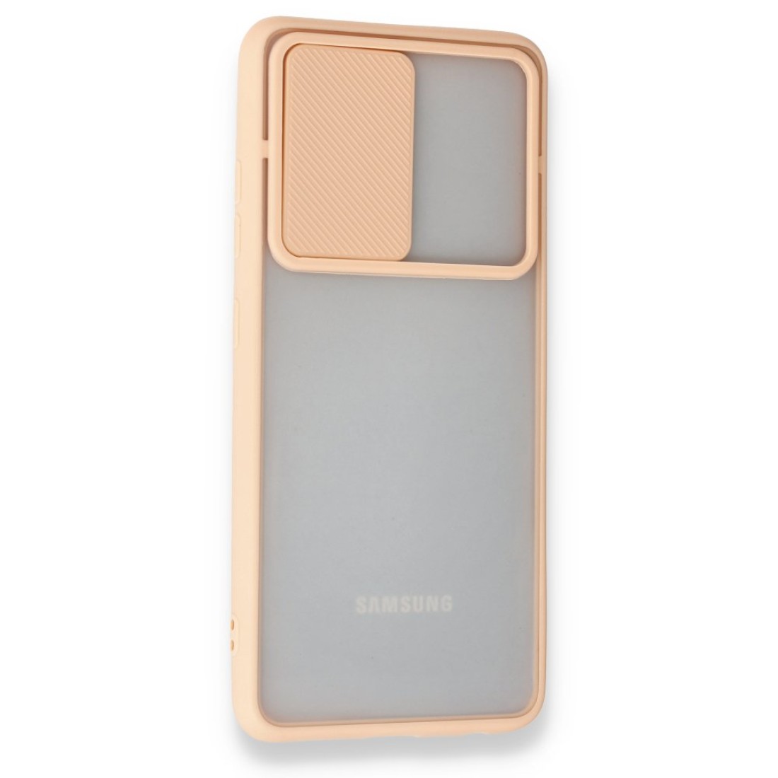 Samsung Galaxy A32 Kılıf Palm Buzlu Kamera Sürgülü Silikon - Pembe