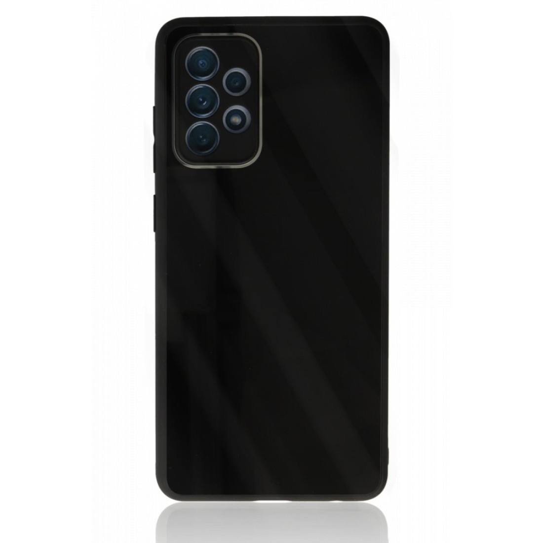 Samsung Galaxy A33 5G Kılıf Glass Kapak - Siyah