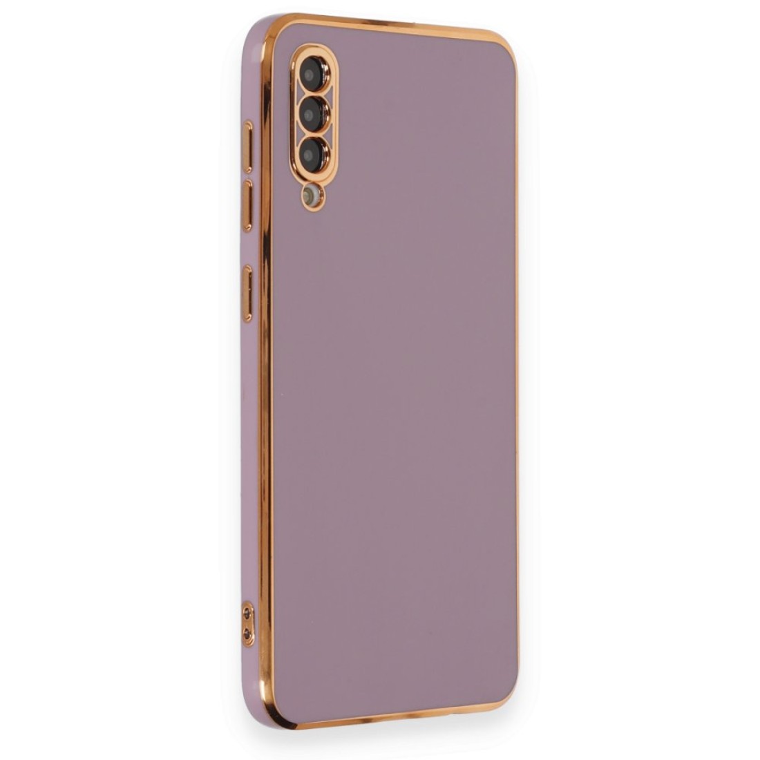 Samsung Galaxy A50S Kılıf Volet Silikon - Mor