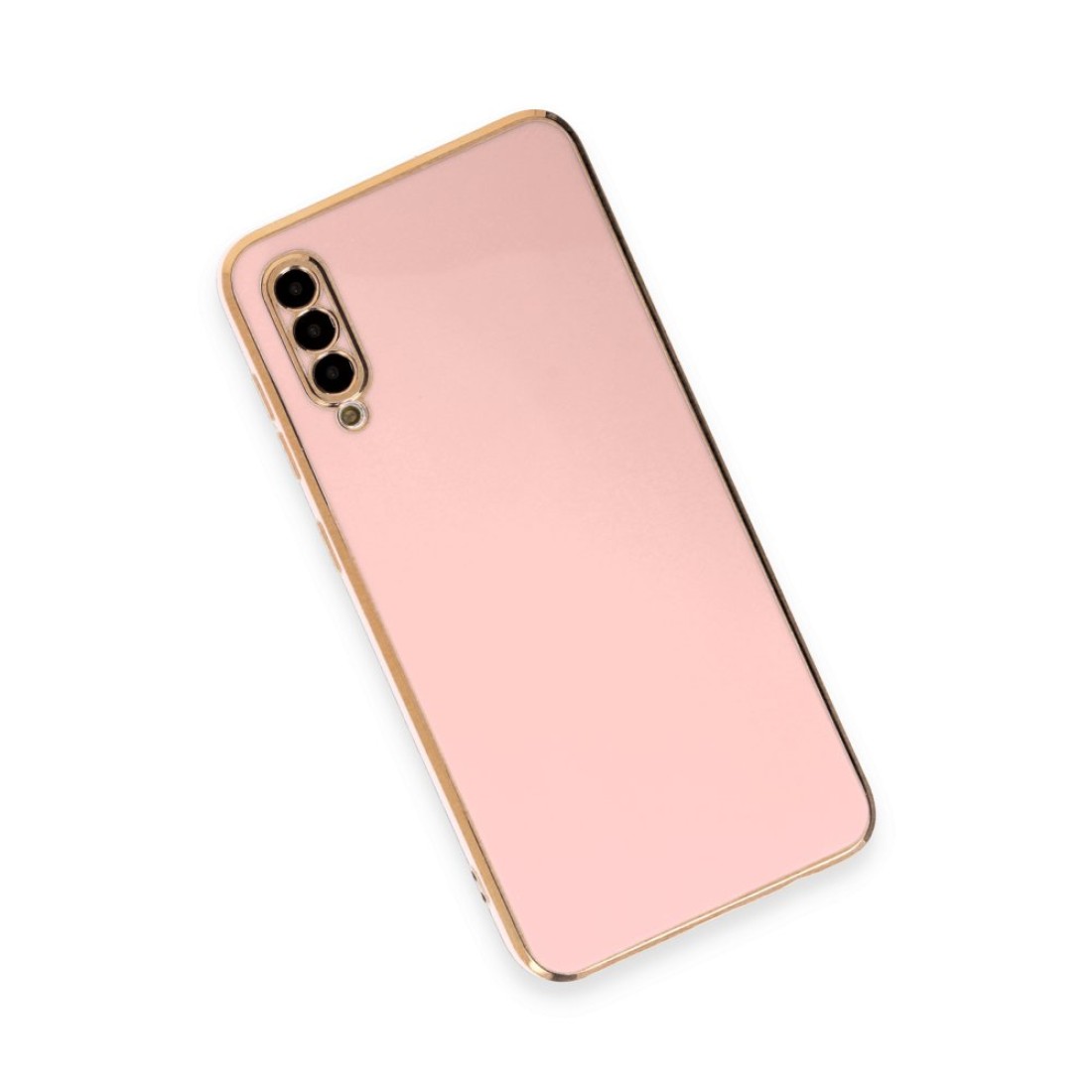 Samsung Galaxy A50S Kılıf Volet Silikon - Pembe