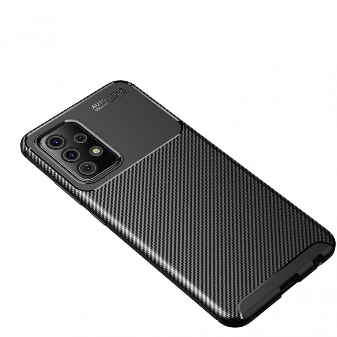 Samsung Galaxy A52 Kılıf Focus Karbon Silikon - Siyah
