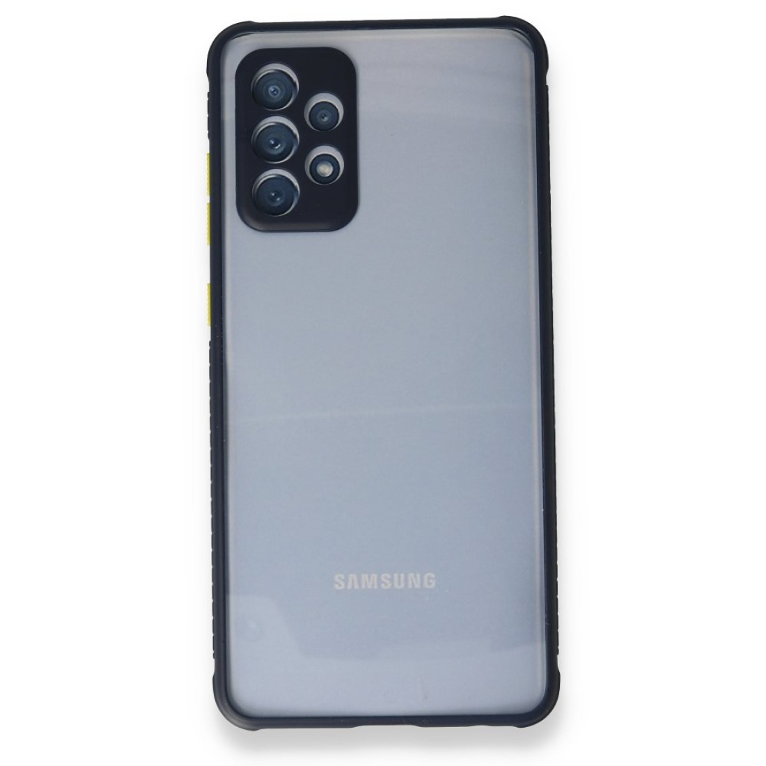 Samsung Galaxy A52S Kılıf Miami Şeffaf Silikon  - Lacivert