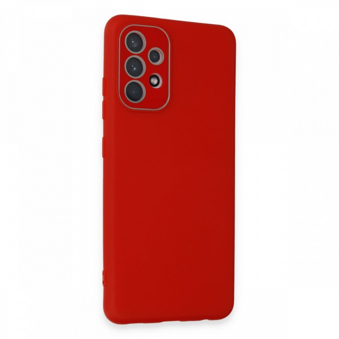 Samsung Galaxy A52S Kılıf Lansman Glass Kapak - Kırmızı