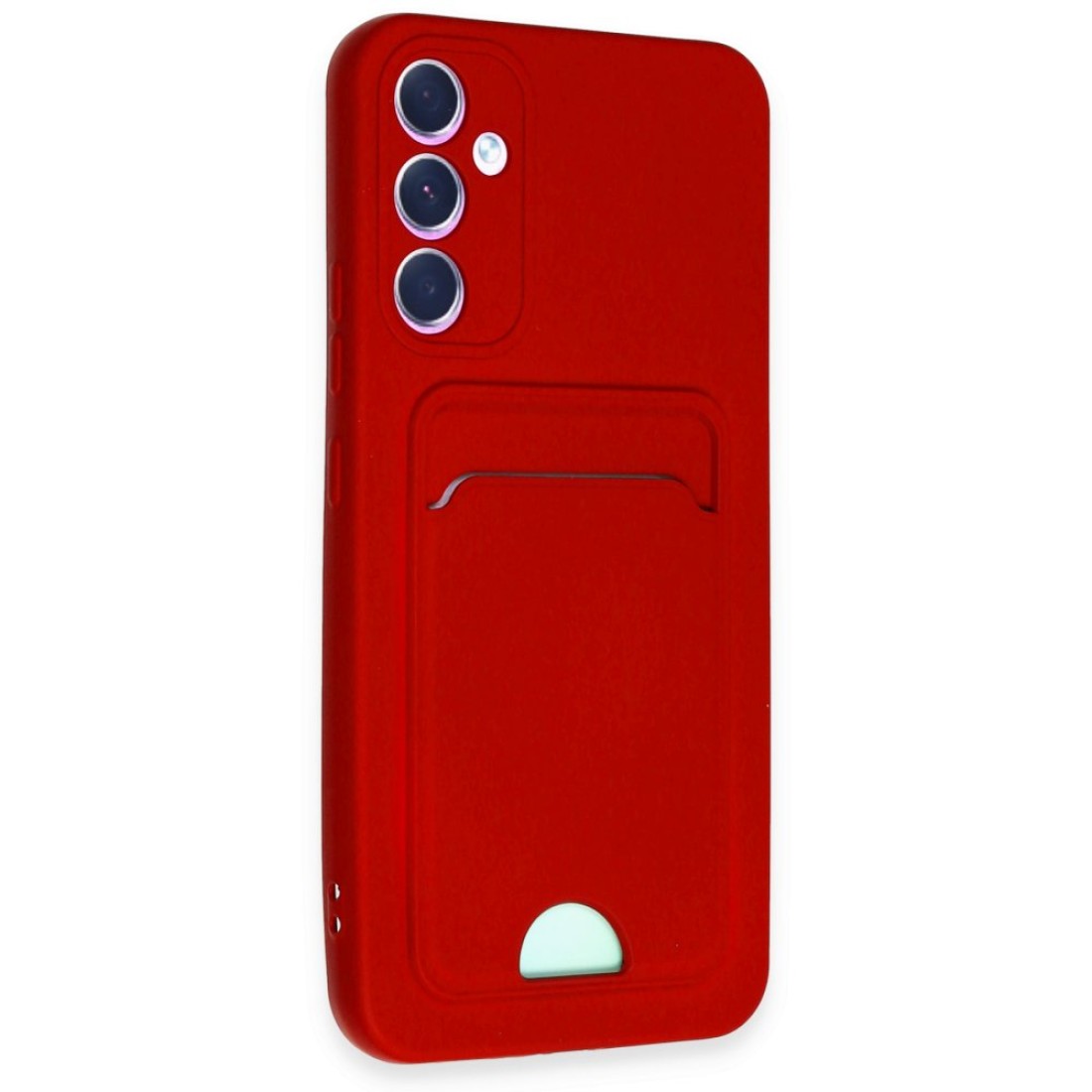 Samsung Galaxy A54 5G Kılıf Kelvin Kartvizitli Silikon - Kırmızı