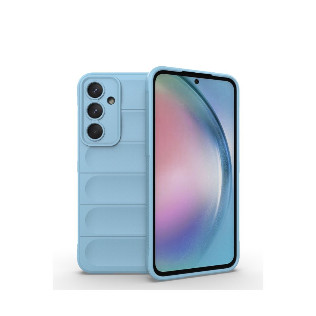 Samsung Galaxy A55 5G Kılıf Optimum Silikon - Sky Blue