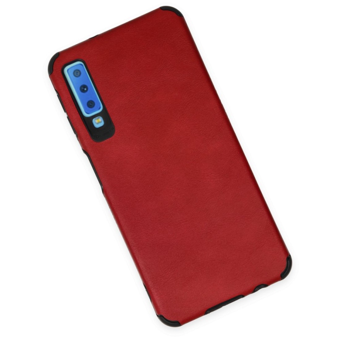 Samsung Galaxy A7 2018 Kılıf Loop Deri Silikon - Kırmızı
